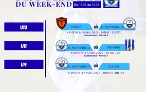 Programme du week-end S11
