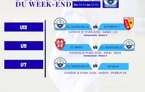 Programme du week-end S12