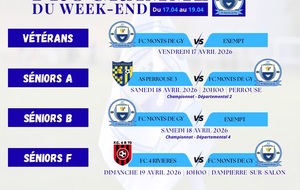 Programme du week-end S16