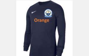 Maillot DRI-FIT Park VII manche longue + flocage "orange" (REF004)  