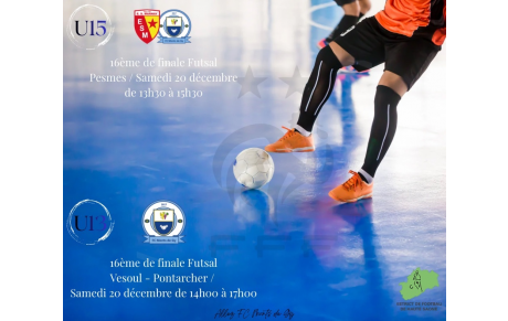 ⚽️ Peu de matchs ce week-end, mais du futsal au programme ! ⚽️