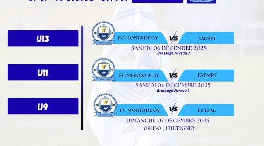 Programme du week-end S49