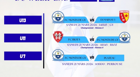 Programme du week-end S12