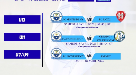 Programme du week-end S16