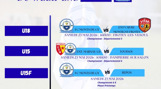 Programme du week-end S21